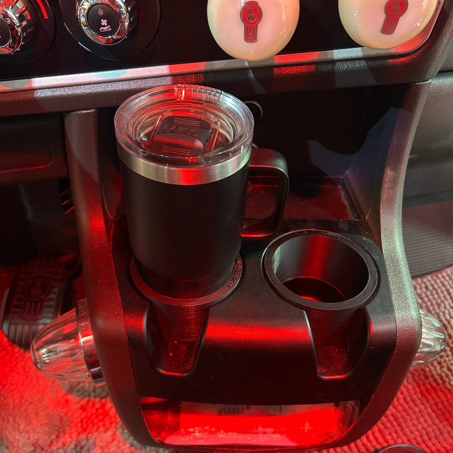 Kenworth Cup Holder Adapter | Expandable Drink Holder for Large Bottles & Mugs